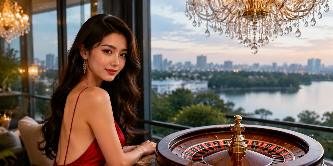 Không khí casino trực tuyến sôi động tại Hà Nội với ly cà phê và bàn roulette